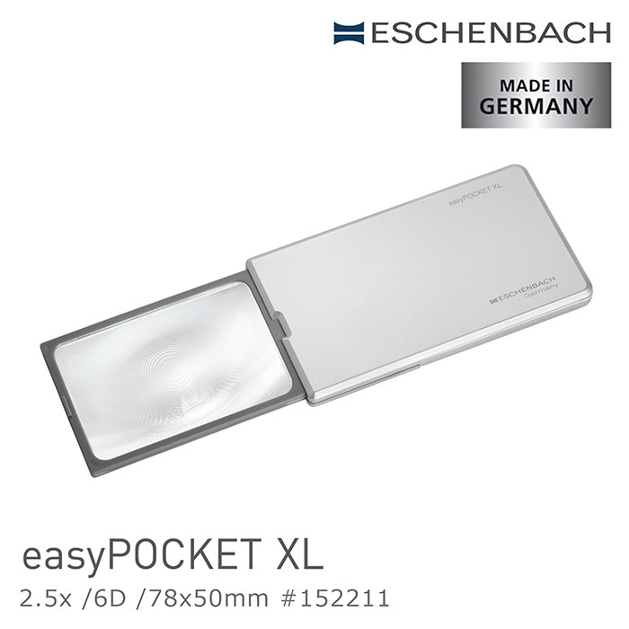 easyPOCKET XL2.5x6D/78x50mm #152211ESCHENBACHMADE INGERMANYeasyPOCKET XLGermanyMESCHENBACH