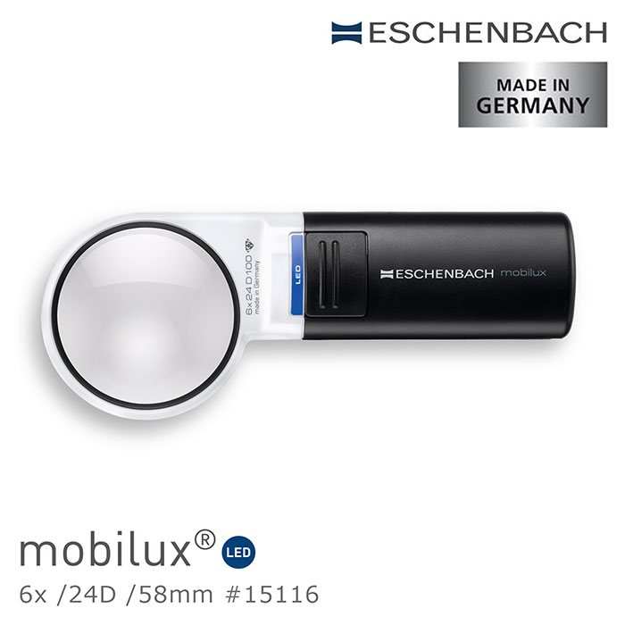 mobilux®LED made in Germany6x/24D/58mm #15116ESCHENBACHMADE INGERMANYESCHENBACH mobilux