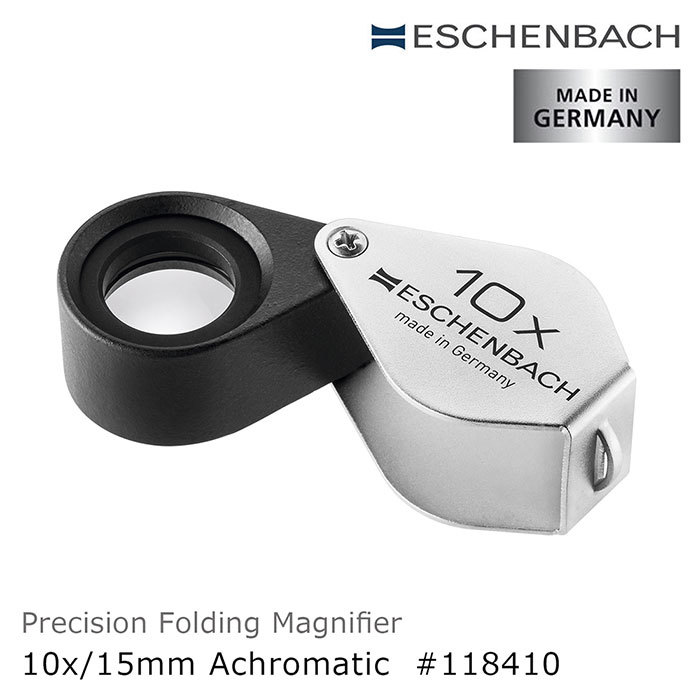 ESCHENBACHMADE INGERMANY10xESCHENBACHmade in GermanyPrecision Folding Magnifier10x/15mm Achromatic 118410