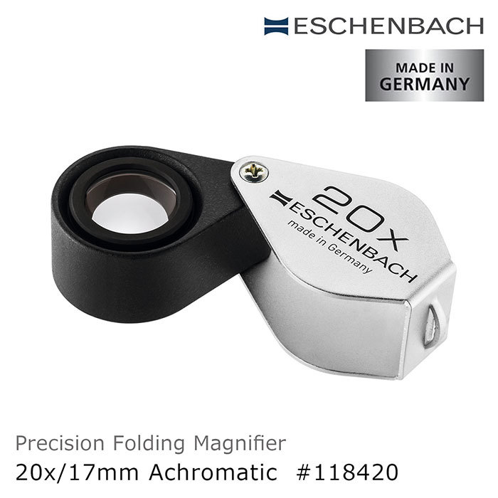 ESCHENBACHMADE INGERMANYESCHENBACHmade in GermanyPrecision Folding Magnifier20x/17mm Achromatic 118420