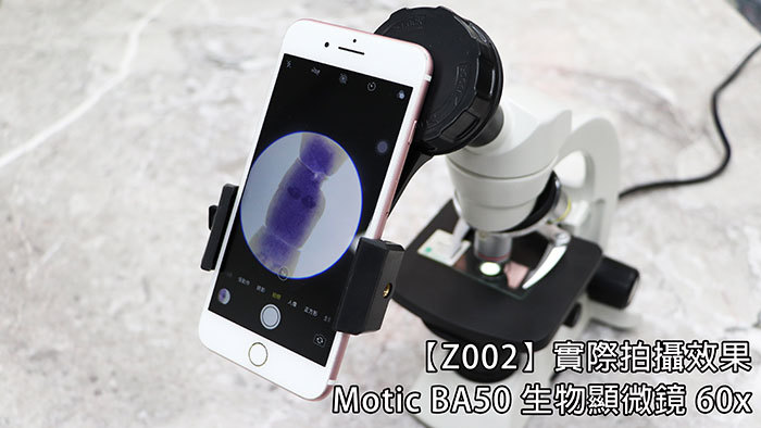 Z002】實際拍攝效果Motic 生物顯微鏡 60x